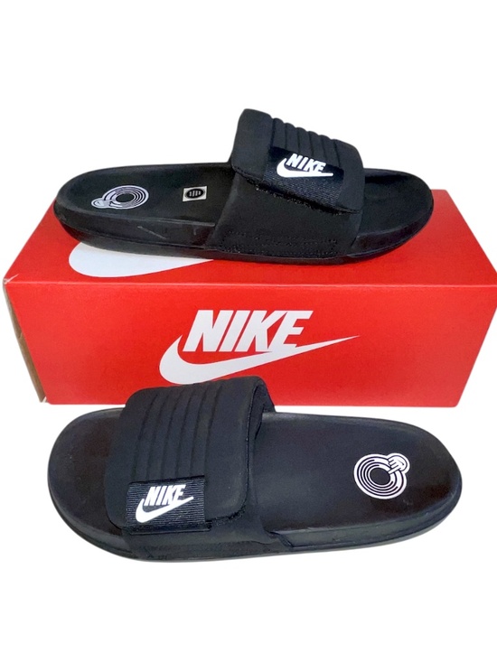 Men\'s Nike Offcourt Adjust Slide Black/White-Black (DQ9624 001) Sandal Size 11 main image 13
